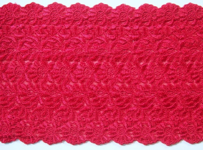 Red Organza 5 1/2" Nylon Lace