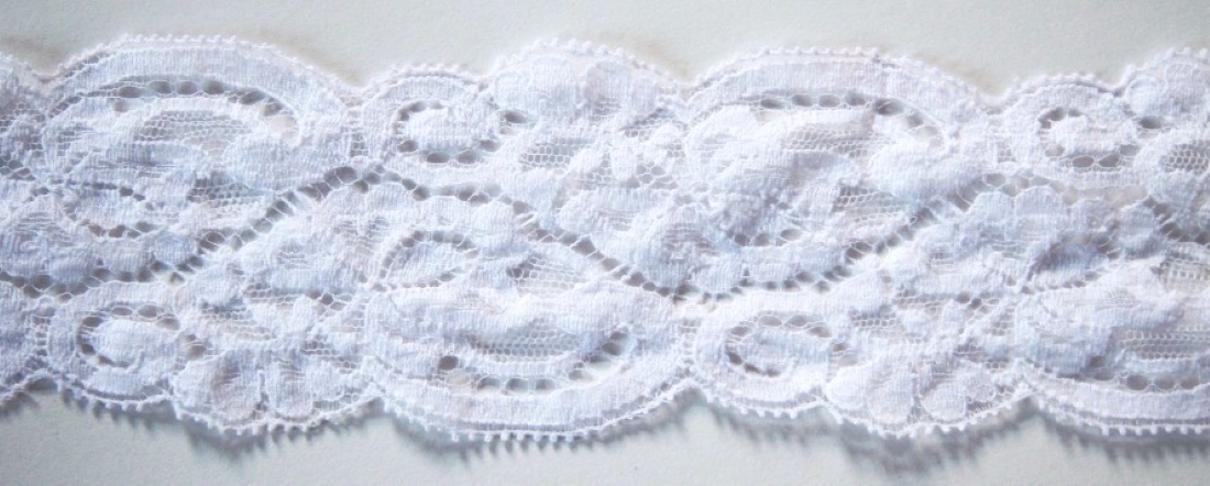 White 2 3/8" Nylon Lace