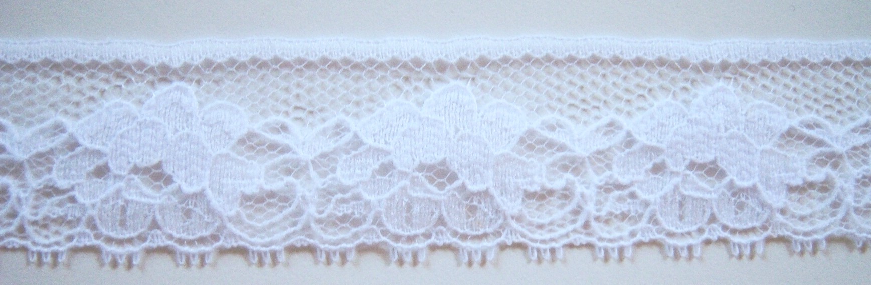 White 1 1/4" Nylon Lace