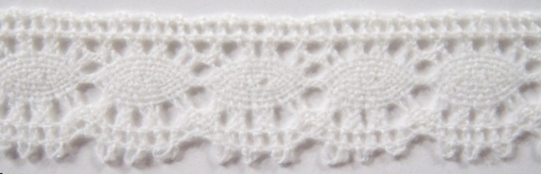 Winter White 1 1/4"  Acrylic Lace