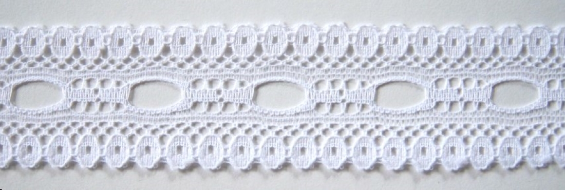 White 1 1/4" Nylon Lace
