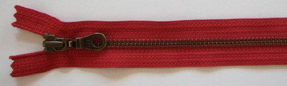 Rust YKK 7" Metal Zipper
