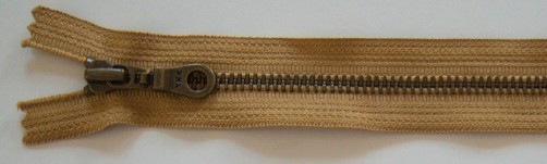 Bronze Glow YKK 7" Metal Zipper