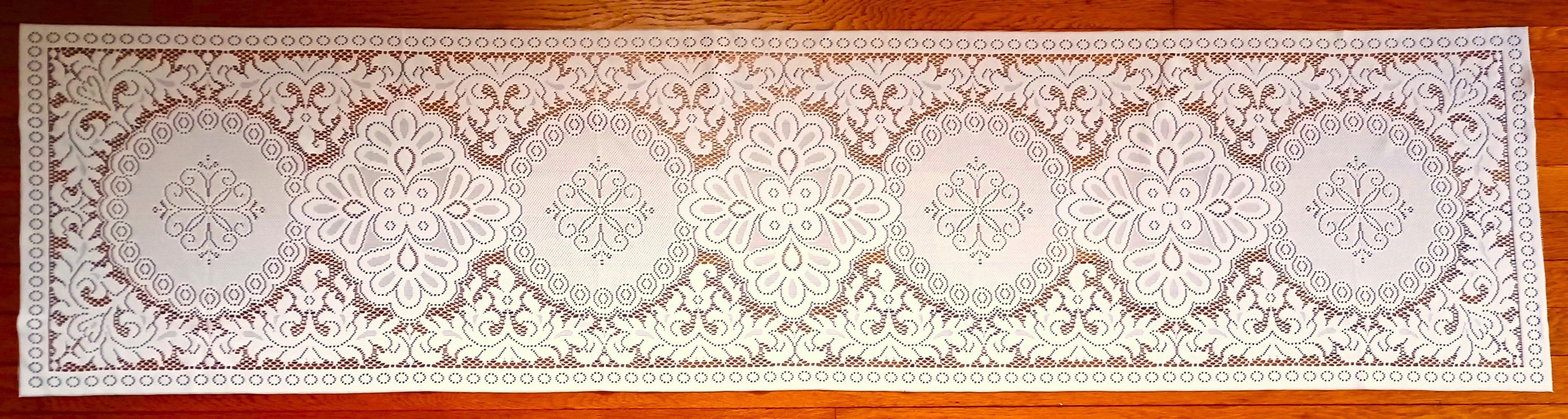 Off White Lace 72" Table Runner
