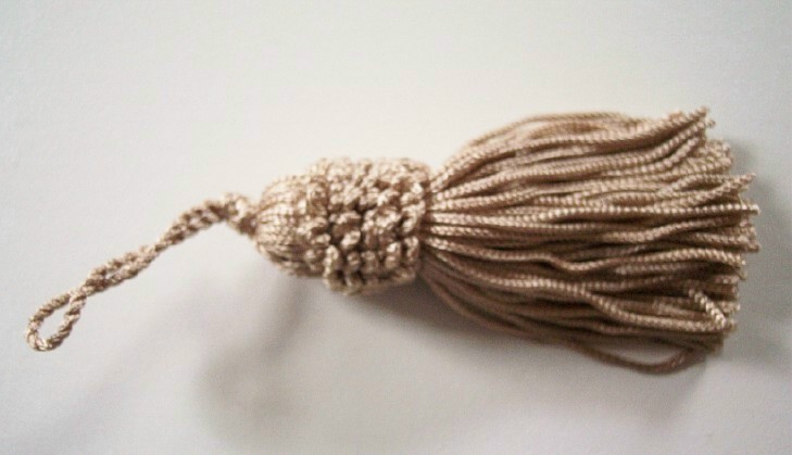 Conso Tan 3" Braid Top Tassel