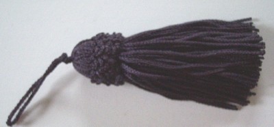Conso Eggplant 3" Braid Top Tassel