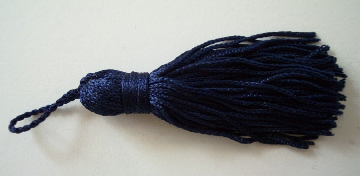 Conso Navy 3" Chainette Tassel