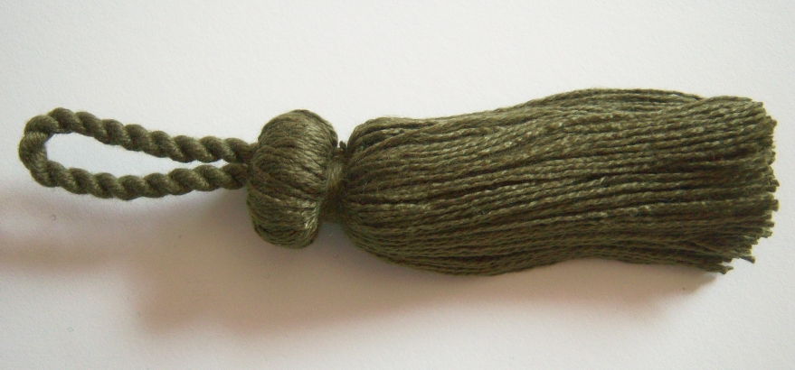 Conso Olive Bell Top 3" Tassel