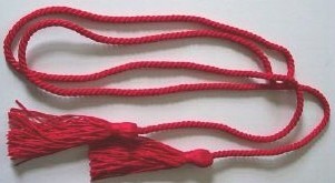 Red 3 1/2" Tassle 52" Chair Tie