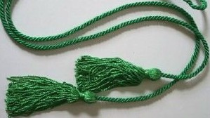 Green 4" Tassle 52" Chair Tie