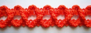 Orange Polyester 7/8" Braid