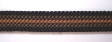Black/Taupe/Brown 1/2" Knit