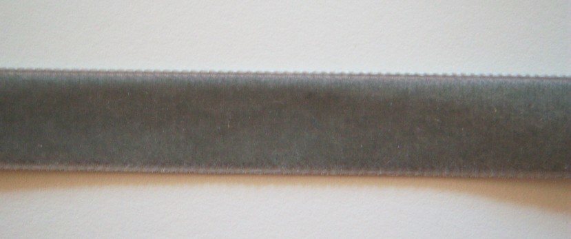 Smoke Nylon 5/8" Velvet Ribbon