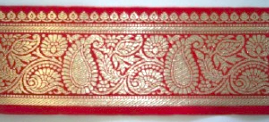Red/Gold 3" Ribbon